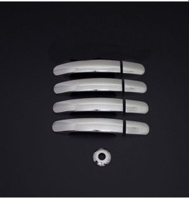 Resim Ford Transit 2014 Ve Üzeri Modeller Krom Kapı Kolu 4 Kapı 9 Parça Paslanmaz Çelik 