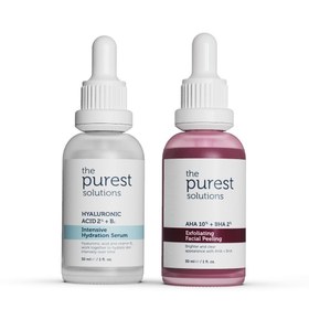 Resim The purest solutions kuru, nemsiz, donuk ciltlere özel siyah nokta ve sivilce lekesi önlemeye yardımcı bakım seti 