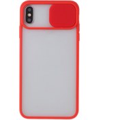 Resim mooodcase Iphone Xs Kamera Lens Koruma Kapaklı Kırmızı Telefon Kılıfı 
