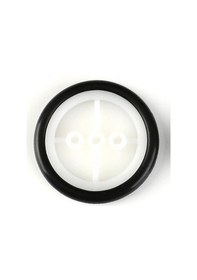 Resim 29mm Mini Rubber Tekerlek 2mm Mil Uyumlu Robot Oyuncak 