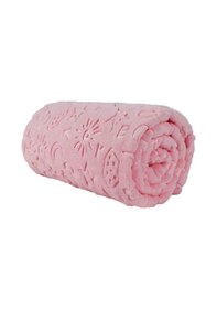 Resim Bahar Pembe Peluş Bebek Battaniyesi 100X120 Pembe 