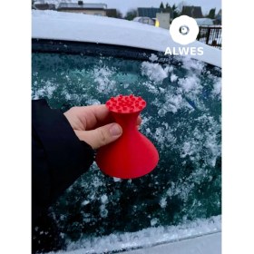 Resim Sihirli Araç Camı Buz Kazıyıcı - Huni Tipi Pratik Kar ve Buz Temizleme Aleti 