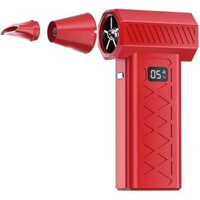 Resim Willowhaven Kırmızı Yüksek Güçlü Şarj Edilebilir 3ü1 Saç Kurutma Makinesi Endüstriyel Toz Üfleme 