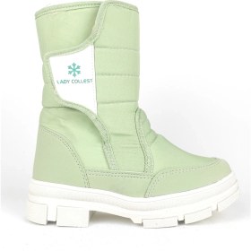 Resim Zerenyus Lady İçi Termal Kaydırmaz Taban Cırtlı Kız Çocuk Kar Botu Yeşil 
