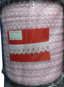 Resim Çamaşır Lastiği Dantelli 1 Cm 75 Metre 1 Top Açık Pembe 