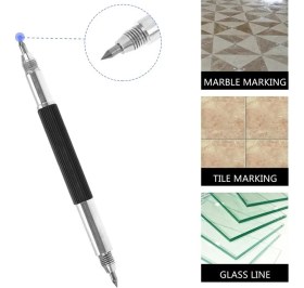 Resim Liyao Markalama Gravür Scriber Kalem Çift Uçlu Keskin Tungsten Karbür Ucu Scriber Kalem Cam Seramik Metal Ahşap Oyma El Aletleri (Yurt Dışından) 