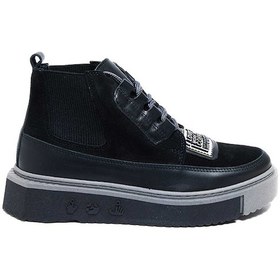 Resim Bestello Bağcıklı Termoplastik Düz Bot 101-bum-06-24k Kadın Bot Siyah 