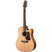 Resim Walden WAD550CE Dreadnought Cut Elektro Akustik Gitar (Natural) 