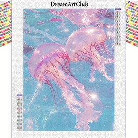 Resim Hayalperest Denizanası 5D DIY Elmas Boyama Kiti, 30.0x40.01 cm - Ev Dekoru için Tam Yuvarlak Matkap Nakış Sanatı, İpek Yumuşak Tuval & Araçlar Dahil, Büyük Boy Elmas Boyama Kitleri 