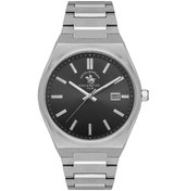 Resim Santa Barbara Polo Racquet Club Sb.1.10494.2 Çelik Kordon Takvimli Metal Erkek Kol Saati Metalik 