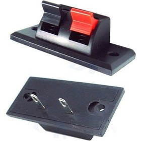 Resim 2 Li Hoparlör Terminal Soketi Panel Montaj Tip Yaylı Speaker Ses 