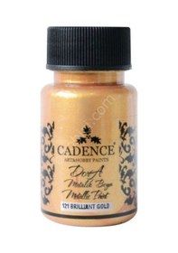 Resim 121 Brilliant Gold Cadence Dora Metalik Boya 50Ml Cc 