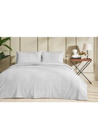 Resim Özdilek Piramit Tek Kişilik Yatak Örtüsü Gri 150x220 Cm 