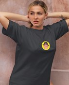 Resim Ciguli Oversize Tişört 