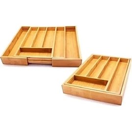 Resim Mena Rise 7 Bölmeli Bambu Kaşıklık Antibakteriel Çekmece Içi Düzenleyici Organizer 