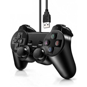 Resim J-TECH Titreşimli Usb Kablolu Joystick Gamepad Oyun Kolu Bilgisayar Masaüstü Laptop Uyumlu 