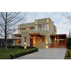 Resim 4 Adet Amber Işık Çift Yönlü Dekoratif Işık Süzmeli İç Ve Dış Mekan, Bahçe, Balkon, Teras Apliği Siyah 