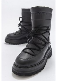 Resim Luvishoes Weld Siyah Cilt Kadın Kar Botu Siyah 