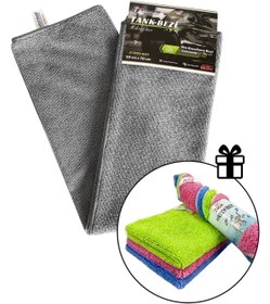 Resim İntermop Mikrofiber Tank Bezi Ile Hediye Oto Temizlik Seti (hediye 3'lü Temizlik Bezi) 