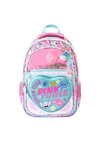 Resim Muggle 4 Bölmeli Pink Power Okul Sırt Çantası Pembe Mu-5771 Pembe 