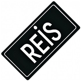 Resim Reis Yazılı Sök-tak-pratik Vantuzlu Yeni Nesil Dekor Plaka 