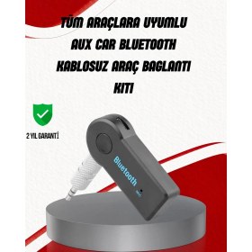 Resim Hsc Bilişim Eller Serbest Özellikli Bluetooth Aux Araç Kiti 