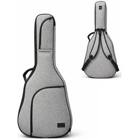 Resim Soft Case Gri Keten Klasik Gitar Kılıfı Taşıma Çantası 