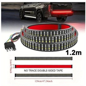 Resim Dashanshop 1.5m Çok Fonksiyonlu Üç Sıra Led1160 Aydınlatma Pickup Dekor Şerit Işık 