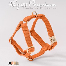 Resim Dog Collar Named Orange Velvet Collar 541506 - Chest Collar / L 