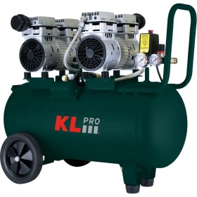 Resim KL Pro KLK50S2 50 Lt 8 Bar 2 Hp Sessiz Hava Kompresörü Çift Motor Özellikli 