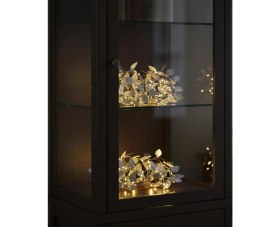 Resim Belle Fusion Mey Ithalat® Gümüş Yaprak Tasarımlı LED Işık Pilli Ev ve Vitrin Dekoru 