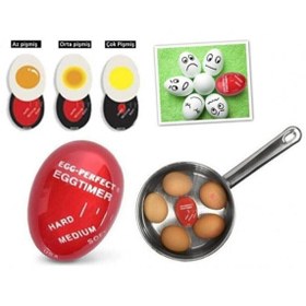 Resim Saatistan Kırmızı Yumurta Pişirme Zamanlayıcı, Hassas ve Pratik Kullanım Keyfi 