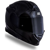 Resim Delta Basic Parlak Siyah Çene Açılır Kask C1 Siyah 