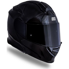 Resim Delta Basic Parlak Siyah Çene Açılır Kask C1 Siyah 