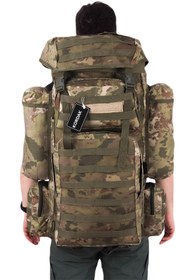 Resim KORDAK 110 Lt Su Geçirmez Cordura Kamuflaj Askeri Çanta - Dağcı Arazi Operasyon Çantası 