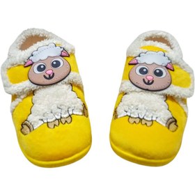 Resim Gezer Bebe Kız Çocuk Kışlık Rahat Taban Cırtlı Ayarlanabilir Günlük Ev Okul Kreş Panduf Ayakkabı 