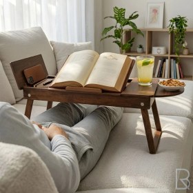 Resim RU-Bİ Laptop Sehpası - Çalışma Masası - Çizim Masası - Yemek Sehpası - Rahle - Laptop Standı -Keyif Masası 