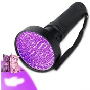 Resim Suofeng Uv Lambası Evcil Hayvan İlaç Lekeleri Tespit Cihazı 100 Led 390-395nm Aluminyum Gövde Pil Hariç 