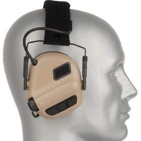 Resim Opsmen Earmor M31 Plus Elektronik Atış Kulaklığı Kulak Koruma (Cayote Brown) Kahverengi 