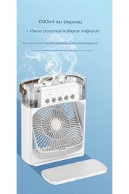 Resim EN SİGA 600 ML Taşınabilir Buzlu Fan nemlendiricili USB sessiz vantilatör serinletici Fan masaüstü ofis için 
