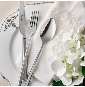 Resim Pierre Cardin Saturn-2 84 Parça 12 Kişilik Çatal Bıçak Kaşık Seti Gümüş 