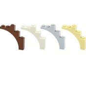 Resim 20 adet LEDUO MOC Yapı Blokları 2339 14395 Uyumlu - 1x5x4 Kemer Ağaç Dalları & Köprü Elemanları, 4 Renk (Açık Gri/Beyaz/Kahverengi/Sarı) Yaratıcı STEM Öğrenme için, Mimari Modeller & Doğa Yapıları, Karmaşık İnşa Tasarımı, Doğal Görünüm Elemanları, Kaliteli Blok Malzemeleri, Dayanıklı Yapı Blokları 