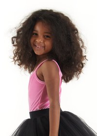 Resim Pink Velvet Bodysuit, Sleeveless-Strappy - 7-8 years 