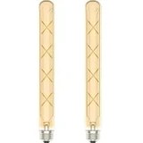 Resim Aesco Neo Rustik LED Ampul, x Tasarımlı, Dekoratif Aydınlatma, Enerji Tasarruflu (2, T300-8 Watt) 