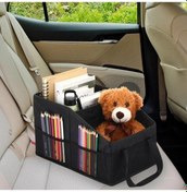 Resim Xuweiwei Siyah Katlanır Çok Cepli Ön Arka Koltuk Konsol Depolama Organizeri Suv 