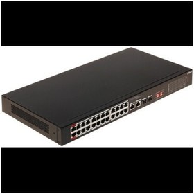 Resim Dahua S3226-24ET-240, 24 Port, Megabit, 24 Port Poe, 240W, +2 Port Gigabit Combo Sfp, Longe Range 25 