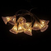 Resim ® Parti ve Özel Gün Dekorasyonu Çan Şeklinde Metal Şerit Led Işık 