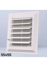 Resim 55x55 Plastik Wc Banyo Menfezi - Beyaz 