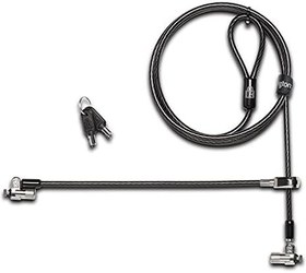 Resim Kensington K65048WW MicroSaver 2.0 Twin Notebook Kilidi, T-Bar kilit mekanizmasi ve karbon çelik kablo, 2,4 m uzunluk 