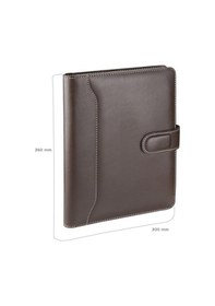 Resim Organizer Ajanda Tarihsiz Çizgili 20x26 CM - Kahve Kahverengi 